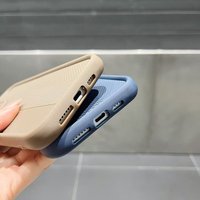 Casing ponsel TPU lembut Anti jatuh, casing ponsel desain tekstur Anti selip untuk iPhone 17 Air 16 15 14 13 12 11 Pro Max