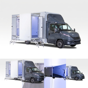Camionnette de restauration mobile blanche avec compartiments isolés en acier inoxydable, longueur 10 pieds, pour la livraison d'aliments surgelés en ville - Product Image 1