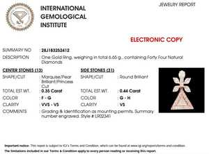 Anillo Clásico de Oro con Diamantes para Mujer, Joyería Fina, Brillo Real, Anillo de Compromiso, Regalo de Boda, Anillo de Uso Diario - Product Image 6