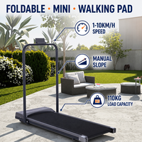 Caminadora Eléctrica Portátil de Alta Calidad con Área de Correr de 1030*385 mm, Caminadora Inteligente Mini Plegable con Pasamanos