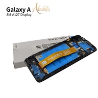 Service d'Assemblage Original Pack Écran LCD A127 pour Samsung Galaxy A12 Pièces Détachées de Téléphone Portable Écran LCD avec Châssis Intégré