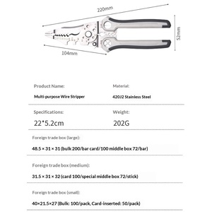 Wire Stripping Pliers Electrical Special Tools Wire Stripping Pliers Tools Industrial Grade Wire Breaking Pliers - Product Image 6
