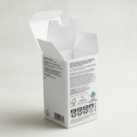 Boîte en papier texturé sur mesure pour boutique, avec estampage holographique, emballage cosmétique de luxe