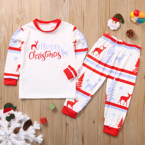 Phù hợp với gia đình giáng sinh đồ ngủ bé trai bé gái jammies trẻ em PJs Bộ quà tặng cha mẹ bé trẻ em Xmas bên quần áo thả vận chuyển - Product Image 2