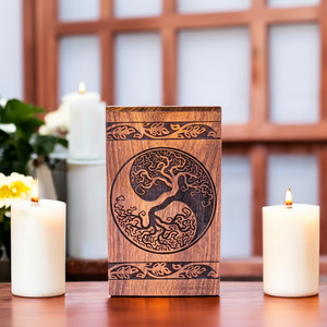 Urna Funeraria de Madera Hecha a Mano |   Madera Premium |   Precio al por Mayor - Product Image 1
