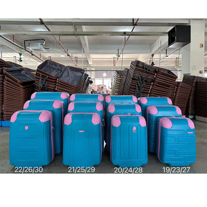 Vente directe usine – Ensemble de 12 valises ABS avec grandes protections d'angle, semi-finies SKD, sacs de voyage à roulettes, ensembles de bagages ABS - Product Image 1