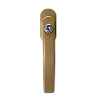 Pologne UPVC fenêtre porte poignées serrure de poignée de fenêtre poignée noire
