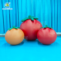 Tomate Gonflable Publicitaire en Forme de Dessin Animé, Décoration Extérieure Étanche et Résistante au Vent pour Promotion de Festival
