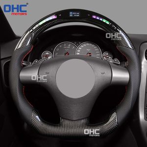 Volant intelligent en fibre de carbone avec LED pour Chevrolet <span class=keywords><strong>Corvette</strong></span> C6 <span class=keywords><strong>2006</strong></span>-2011 Zr1 Z06 avec indicateur de changement de vitesse LED, expédié depuis l'entrepôt américain - Product Image 6