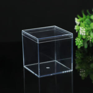 8.5cm gıda sınıfı bisküvi ambalaj kutusu şeffaf akrilik plastik kapaklı PS yaratıcı kristal kalıplı oyuncak göğüs & organizatör - Product Image 6