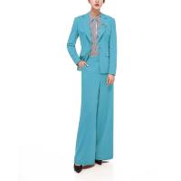 Ensemble tailleur pour femme, tenue de bureau, robe droite formelle, pantalon évasé, costume de smoking pour femme, ensembles de costumes pour femme