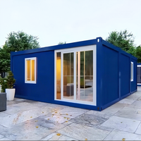 Maison préfabriquée Chengyu Tiny House, maison modulaire préfabriquée, décorée de manière artistique, mur en verre, bureau mobile en acier, maison conteneur en kit