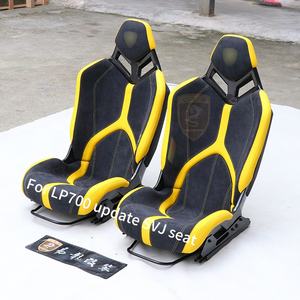 Per <span class=keywords><strong>Lamborghini</strong></span> Aventador SVJ seggiolino auto da corsa in pelle in fibra di carbonio sedili leggeri - Product Image 1