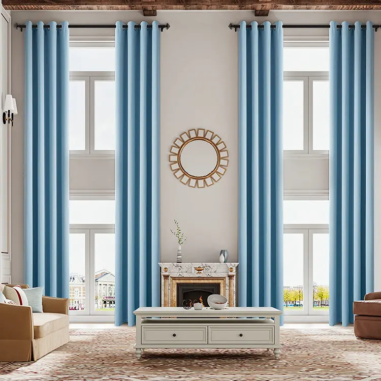 New Tela Cortina Para Sala Polyester/linen phòng khách rèm cửa và màn
