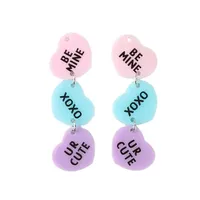 Valentijn Charmes Acryl Heart Be Mine Jewlery Bevindingen Voor Ketting Sleutelhanger Diy Maken Accessoires