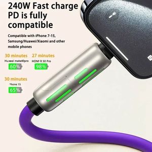 สายชาร์จเร็วพิเศษ 240W สายดาต้าวัสดุซิงค์ ชาร์จเร็ว รองรับ PD สำหรับโทรศัพท์รุ่น 13 14 15 16 - Product Image 4