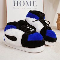 Pantoufles d'Intérieur Chaudes d'Hiver à Semelle Épaisse en Peluche, Douces et Rembourrées, Vente en Gros