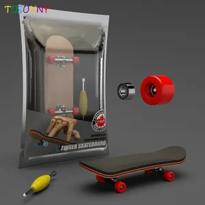 Skateboard à planche à roulettes, jouets personnalisés, Mini jouets en bois pour les doigts, vente en gros, collection