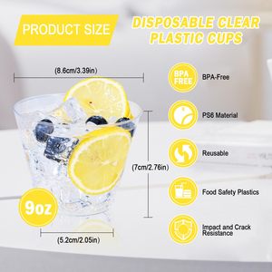 Disposable <b>Bubble</b> Tea <b>Boba</b> Coffee Plastic Cups With Lids for Cold Drink Disposable Cups With Straw Slot - Product Image 4