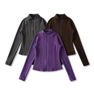 Vêtements pour femmes 2026 Automne Mode européenne et américaine Polyvalent Décontracté Col mandarin <span class=keywords><strong>Velours</strong></span> Coupe ajustée <span class=keywords><strong>Veste</strong></span> en polaire - Product Image 1