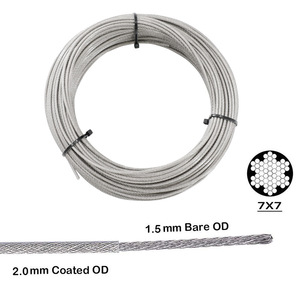 Stainless Steel Cable Kit With Turnbuckles Hooks And <b>Screws</b> For Garden Anchoring - Product Image 2