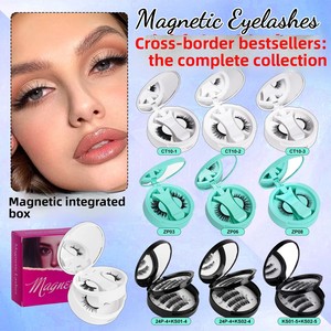 Pestañas Postizas Magnéticas 3D al por Mayor, Pestañas de Pelo Sintético Hechas a Mano, 0.07mm de Grosor, Sin Pegamento, Naturales, Largas, Reutilizables, para Viaje - Product Image 3