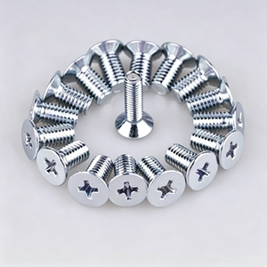 Tornillo de máquina de cabeza avellanada con ranura cruzada de acero al carbono, tornillo métrico - Product Image 4