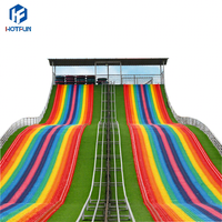 Manèges de fête foraine, manèges de parc, toboggan sec arc-en-ciel, équipement extérieur commercial pour enfants, toboggan arc-en-ciel à vendre