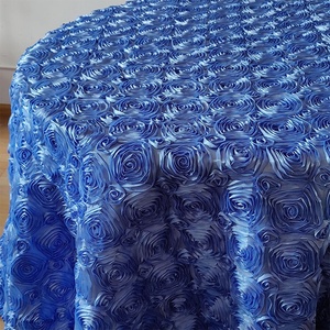 Tovaglie in raso rosa 120 pollici 3d Custom banchetto di compleanno copertura da tavolo di lusso rotondo in poliestere tovaglia per eventi festa di nozze - Product Image 2