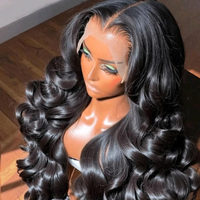 Perruques sans colle Lagos Hairline en cheveux humains, densité 180%, avec dentelle frontale transparente 13x4 et 13x6 – Vente chaude en gros