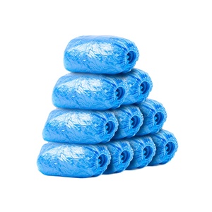 Couvre-chaussure en plastique CPE bleu jetable personnalisé OEM couvre-chaussures médicaux étanches durables prix bon marché Non-Woven - Product Image 4