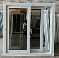 Ventana Corredera Horizontal de PVC Blanco con Doble Acristalamiento, Resistente a Huracanes, Insonorizada, Aislada e Impermeable