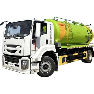 Camion de <span class=keywords><strong>vidange</strong></span> des égouts Isuzuu 12cbm avec <span class=keywords><strong>pompe</strong></span> à vide à <span class=keywords><strong>aspiration</strong></span> et décharge rapides, camion de nettoyage des eaux usées de 8 tonnes - Product Image 1