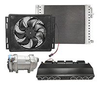 Kit universel de climatisation sous tableau de bord pour voiture, 12V, R134a, avec chauffage et refroidissement, pour conduite à gauche (LHD) ou montage à gauche, compatible avec les véhicules à conduite à droite (RHD)