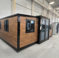 Villa Préparée de Luxe 40Pieds 20Pieds, Maison Conteneur Portable et Extensible à 2, 3, 4, 5 Chambres