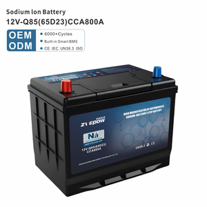 Natri Ion pin Q85 60Ah 70Ah 80Ah-40 ° C nhiệt độ thấp cranking pin cho xe ô tô xe tải tàu biển bắt đầu Natri ion - Product Image 1