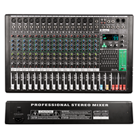 Console de mixage audio professionnelle 16 canaux EX avec 99 effets DSP, contrôleur DJ/console de mixage audio pour concerts sur scène de grande envergure en direct