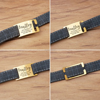 Meilleure vente grande petite taille étiquette d'identification pour animaux de compagnie classique Style ancien en acier inoxydable étiquette de chien Silicone caoutchouc curseur luxe Simple lettre