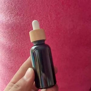 Oferta Especial: Envases de Vidrio Mate Negro de 5ml/10ml/15ml/20ml/30ml/50ml/100ml para Suero Líquido, Crema para el Cuidado de la Piel y Aceites Esenciales, con Impresión Serigrafiada - Product Image 2