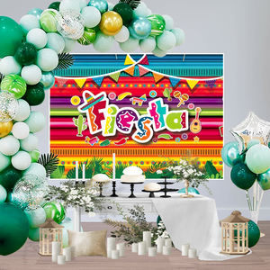 México Fiesta Antecedentes a tema messicano festa a strisce sfondo Fiesta Cinco De Mayo decorazione per feste - Product Image 3