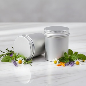 Envase de Aluminio de 60 ml para Perfume o Cosméticos, Lata Redonda Metálica de 2 oz con Tapa de Rosca, 60 g, con Tapas para Serigrafía - Product Image 5