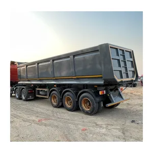 50 Tons 40 Cubic Meter U Shape 3 4 Axles Dump Tipper Semi Trailer For Transport Coal Or Grain
