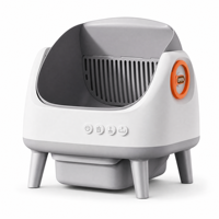 Litière pour chat entièrement automatique à nettoyage automatique, fabriquée en ABS et PP, toilette intelligente pour chats d'intérieur, directement de l'usine