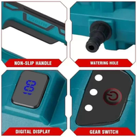 CAMPEGGI WMMG11015 3500W 200Bar Motor Tanpa Sikat Pistol Semprot Tekanan Tinggi untuk Cuci Mobil & Irigasi Taman DIY Termasuk Baterai 18V