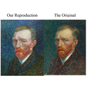 Reproducción <span class=keywords><strong>de</strong></span> <span class=keywords><strong>Pintura</strong></span> al Óleo Personalizada Hecha a Mano sobre Lienzo, Autorretrato <span class=keywords><strong>de</strong></span> <span class=keywords><strong>Van</strong></span> <span class=keywords><strong>Gogh</strong></span>, Arte Postimpressionista para Decoración <span class=keywords><strong>de</strong></span> Sala <span class=keywords><strong>de</strong></span> Estar - Product Image 2