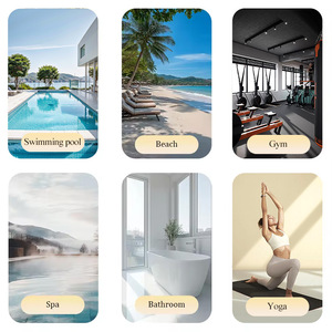 Cá nhân hoá tùy chỉnh in lớn gấp đôi Kích thước micro fibre cát miễn phí sợi nhỏ sọc bãi biển khăn cho người lớn - Product Image 3