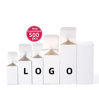 Boîte en carton de papier blanc de taille personnalisée d'usine ODM OEM boîtes d'emballage de bouteilles en verre nutritionnelles cosmétiques étui à fermeture à base supérieure
