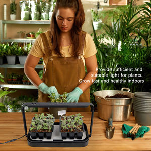 माइक्रोग्रीन गार्डेनिंग हाइड्रोपोनिक ने घरेलू उपयोग सब्जी बीज स्टार्टर किट पूर्ण-स्पेक्ट्रम हल्के स्वचालित समय पर खाद्य-सुरक्षित 16 डब्ल्यू - Product Image 3