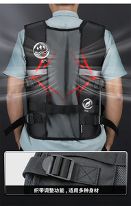Chaleco de Herramientas de Protección de Seguridad, Bolsa de Herramientas de Hardware para Electricistas, Ropa de Trabajo Multibolsillos Reflectante y Duradera - Product Image 6