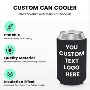 Enfriadores de Bebidas Personalizados al por Mayor para Recuerdos de Boda, Plegables, de Neopreno, Casuales, para Invitados - Product Image 3